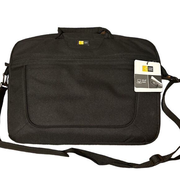 Case Logic Black 15.6” Laptop Messenger Bag Model VNAI215 NEW NWT - Picture 1 of 2